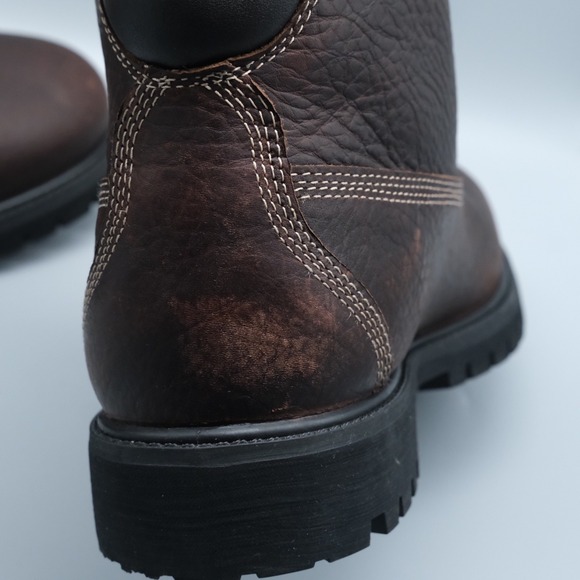 Timberland 6 Inch Waterproof Leather Boots 640 Below Dark Brown Men\'s Size 10‎